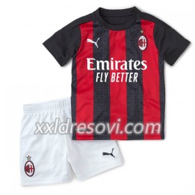 AC Milan Domaći Dječji Komplet Dresovi za Nogomet 2020-2021 (+ kratke hlače)